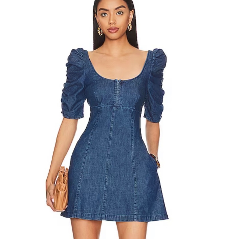 Free People Cheyenne Denim minidress